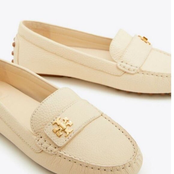 New Tory Burch Sz 9.5 Kira Driver mini Tumbled leather FLATS MOCCASINS 56443 - Picture 6 of 8